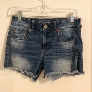 American Eagle Midi Cut-Off Shorts